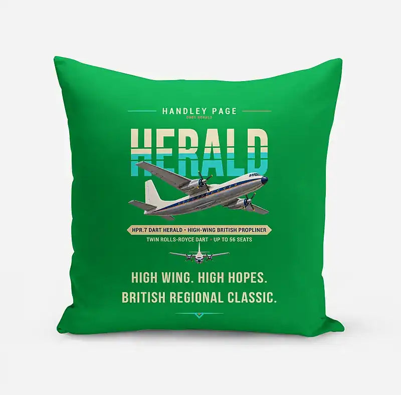 Handley Page HPR.7 Dart Herald - Original - Pillow - Green