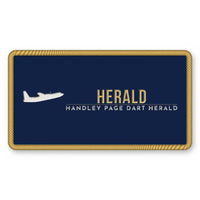 Thumbnail for Handley Page HPR.7 Dart Herald Patches - Rectangle - Navy Gold