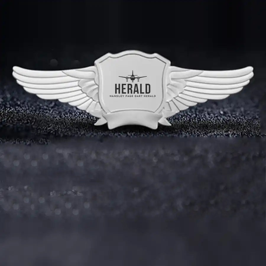 Handley Page HPR.7 Dart Herald Pilot Wing Badge - Silver