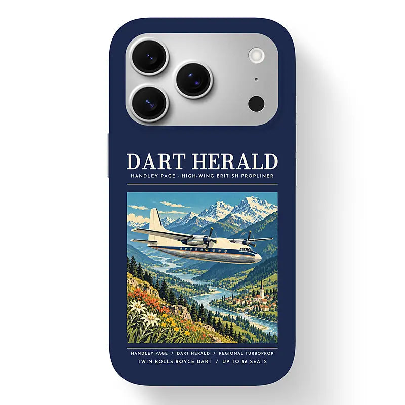 Handley Page HPR.7 Dart Herald - Poster - MagSafe iPhone 17 Pro - Navy Blue