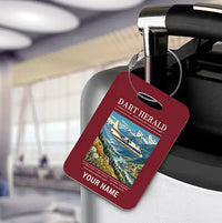 Thumbnail for Handley Page HPR.7 Dart Herald - Poster + Name - Luggage Tag - Dark Red