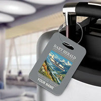 Thumbnail for Handley Page HPR.7 Dart Herald - Poster + Name - Luggage Tag - Gray