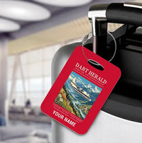 Thumbnail for Handley Page HPR.7 Dart Herald - Poster + Name - Luggage Tag - Red