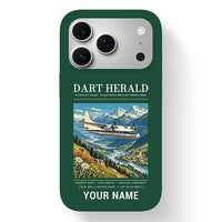 Thumbnail for Handley Page HPR.7 Dart Herald - Poster + Name - MagSafe iPhone 17 Pro - Dark Green