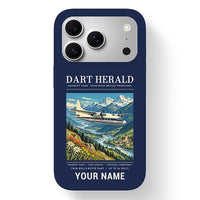 Thumbnail for Handley Page HPR.7 Dart Herald - Poster + Name - MagSafe iPhone 17 Pro - Navy Blue