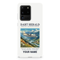 Thumbnail for Handley Page HPR.7 Dart Herald - Poster + Name - Samsung Case - White