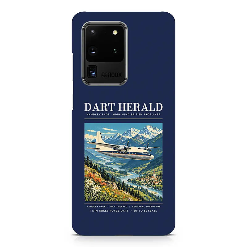 Handley Page HPR.7 Dart Herald - Poster - Samsung Case - Navy Blue
