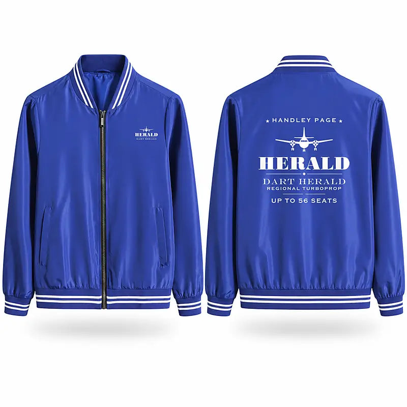 Handley Page HPR.7 Dart Herald Stylish Jackets - Baseball Collar - Heritage - Royal Blue
