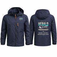 Thumbnail for Handley Page HPR.7 Dart Herald Stylish Jackets - Hooded Windbreaker - Original - Navy Blue