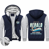 Thumbnail for Handley Page HPR.7 Dart Herald Zipped Sweatshirts - Cartoon - Navy & Gray