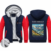 Thumbnail for Handley Page HPR.7 Dart Herald Zipped Sweatshirts - Poster - Navy & Red