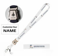 Thumbnail for Handley Page Victor B2 seat belt lanyard - white with name