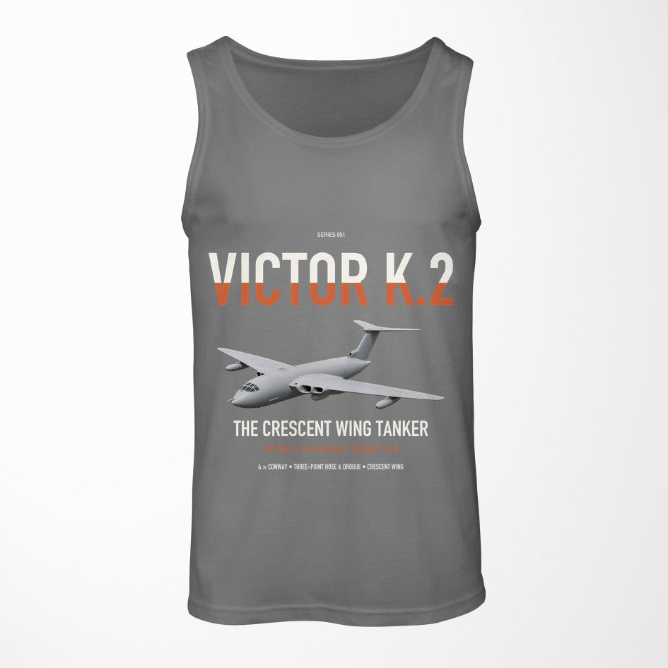 Handley Page Victor K.2 design on gray tank top