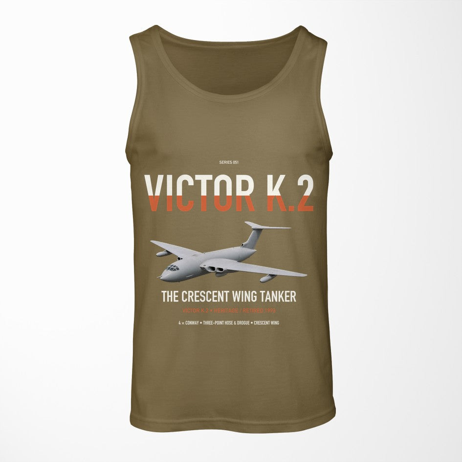 Handley Page Victor K.2 design on green army tank top