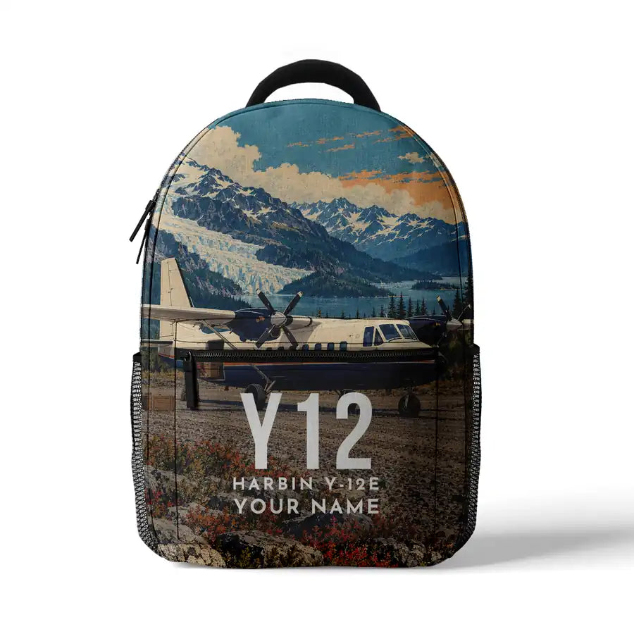 Harbin Y-12E - 3D Backpack - 3D Scene + Name
