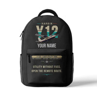 Thumbnail for Harbin Y-12E - 3D Backpack - Original + Name - Gray