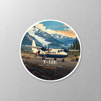 Thumbnail for Harbin Y-12E - 3D + Name - Circle Sticker - Close-up