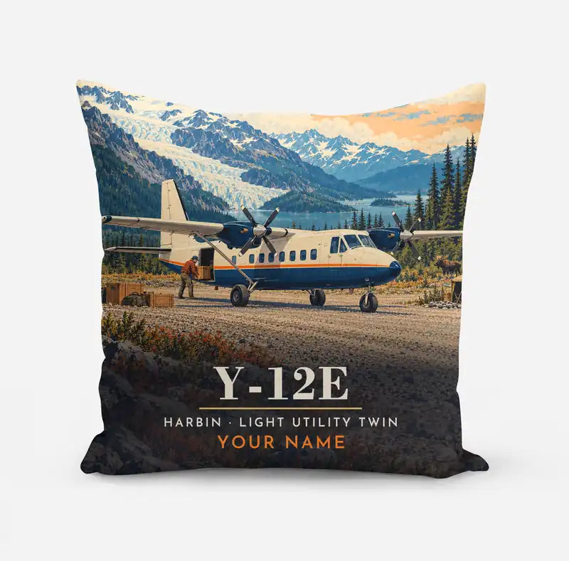 Harbin Y-12E - 3D + Name - Pillow - Full Print