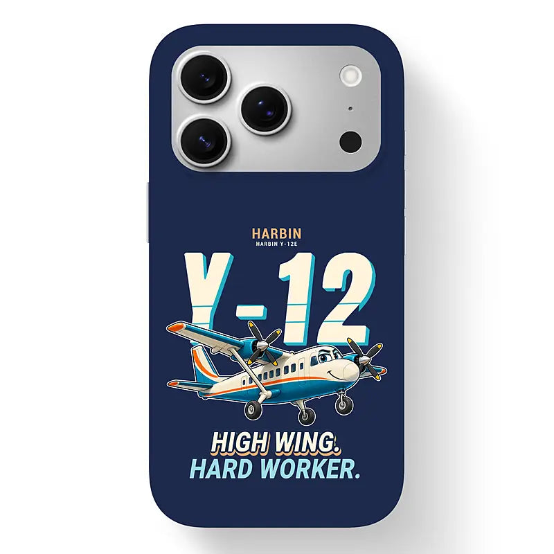Harbin Y-12E - Cartoon - MagSafe iPhone 17 Pro - Navy Blue