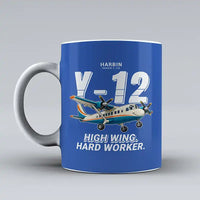 Thumbnail for Harbin Y-12E - Cartoon - Mug - Blue