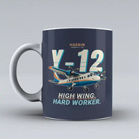 Thumbnail for Harbin Y-12E - Cartoon - Mug - Dark Blue