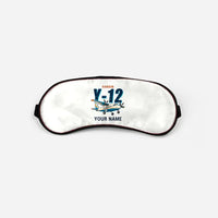 Thumbnail for Harbin Y-12E - Cartoon + Name - Sleep Mask - White