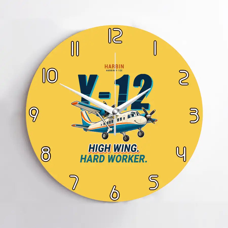 Harbin Y-12E - Cartoon - No Frame - Yellow
