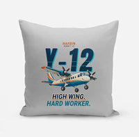 Thumbnail for Harbin Y-12E - Cartoon - Pillow - Light Gray