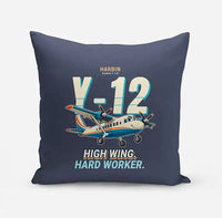 Thumbnail for Harbin Y-12E - Cartoon - Pillow - Navy Blue