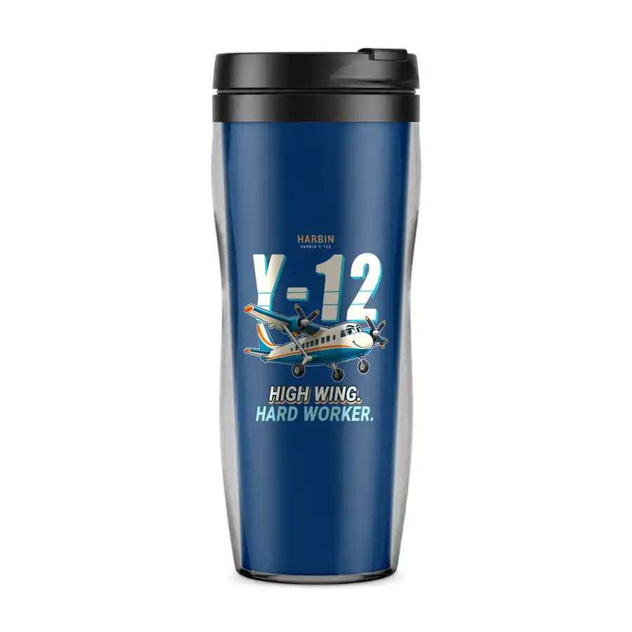 Harbin Y-12E - Cartoon - Plastic (No Holder) - Blue