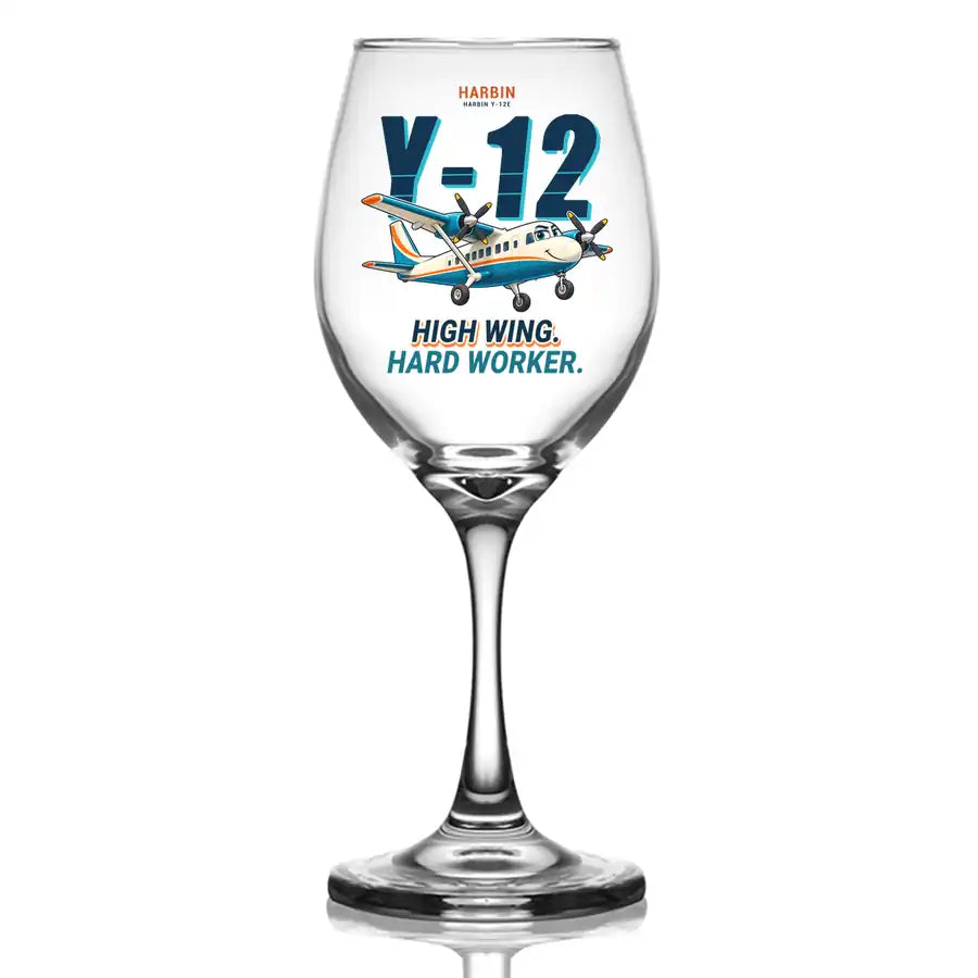 Harbin Y-12E - Cartoon - Wine Glass