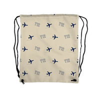Thumbnail for Harbin Y-12E - Drawstring Bag - 3D Pattern - Beige