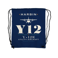 Thumbnail for Harbin Y-12E - Drawstring Bag - Heritage - Dark Blue