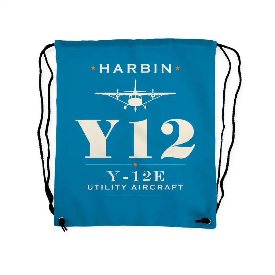 Harbin Y-12E - Drawstring Bag - Heritage - Light Blue