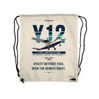 Thumbnail for Harbin Y-12E - Drawstring Bag - Original - Beige