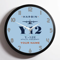Thumbnail for Harbin Y-12E - Heritage + Name - Framed - Light Blue