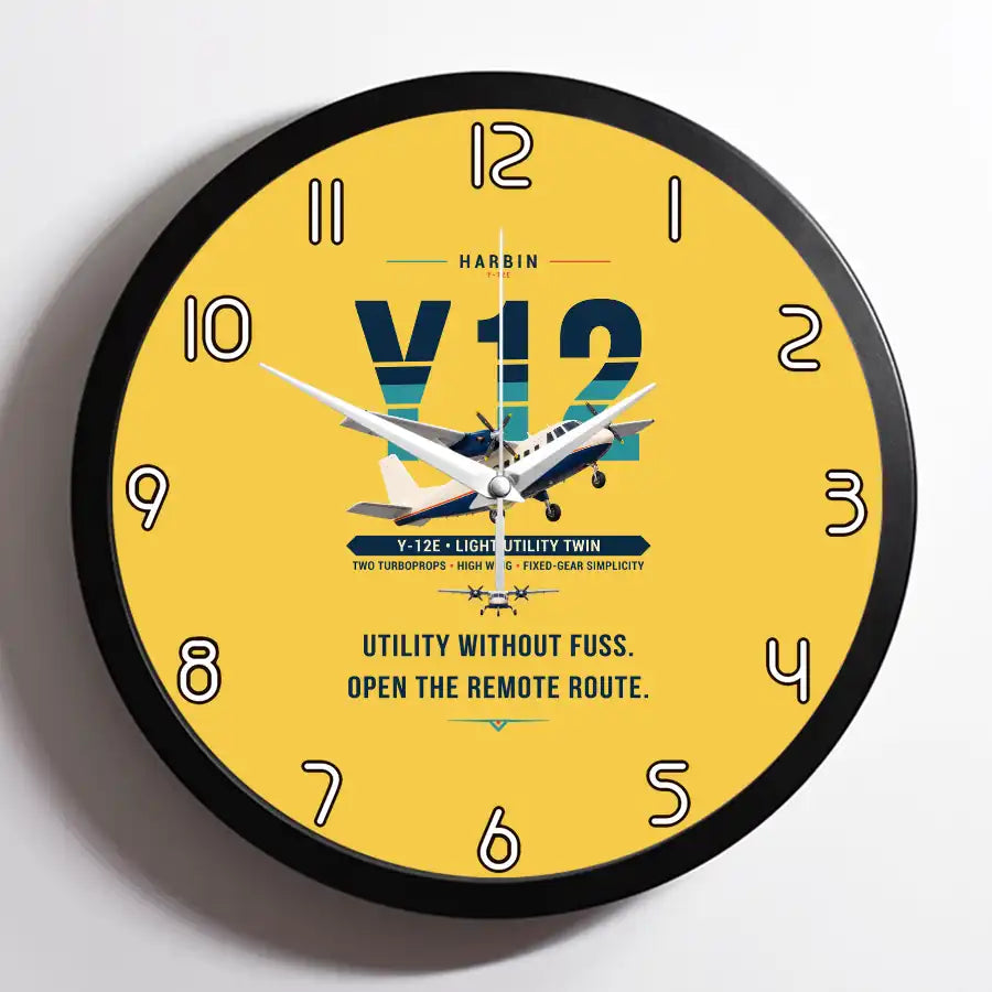 Harbin Y-12E - Original - Framed - Yellow