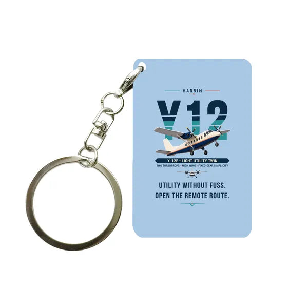 Harbin Y-12E - Original - Key Chain - Light Blue