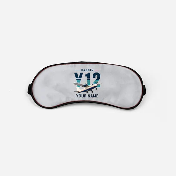 Harbin Y-12E - Original + Name - Sleep Mask - Light Gray