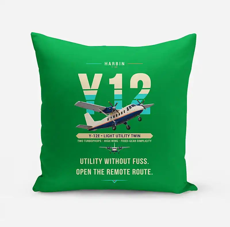 Harbin Y-12E - Original - Pillow - Green