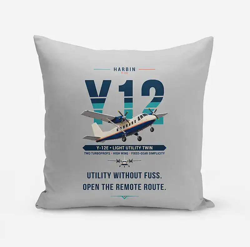 Harbin Y-12E - Original - Pillow - Light Gray