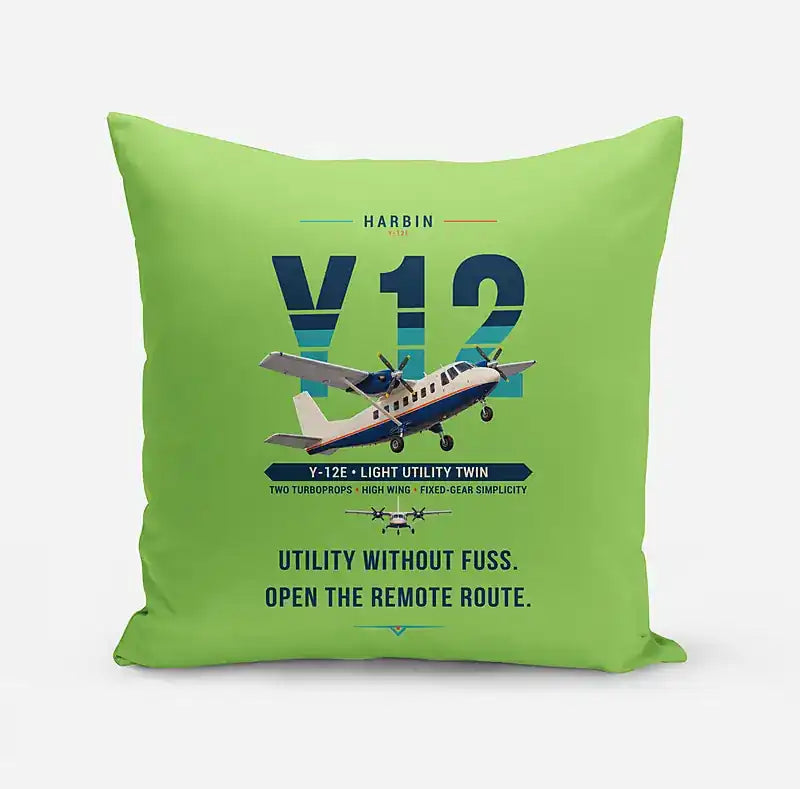 Harbin Y-12E - Original - Pillow - Light Green