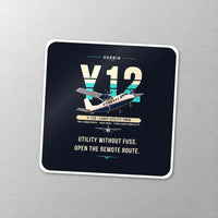 Thumbnail for Harbin Y-12E - Original - Square Sticker - Close-up