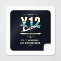 Thumbnail for Harbin Y-12E - Original - Square Sticker - Peel