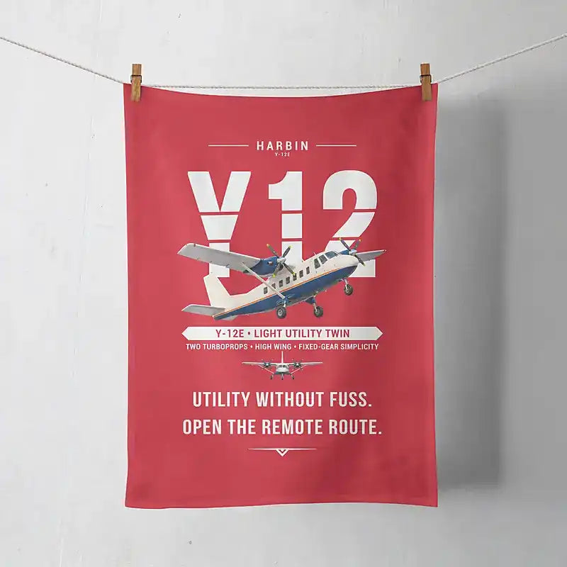 Harbin Y-12E - Original - Towel - Red