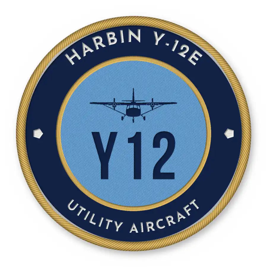 Harbin Y-12E Patches - Circle - Navy Sky