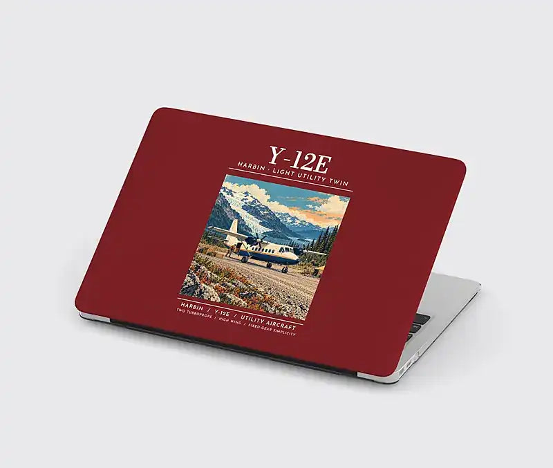Harbin Y-12E - Poster - MacBook Case - Dark Red