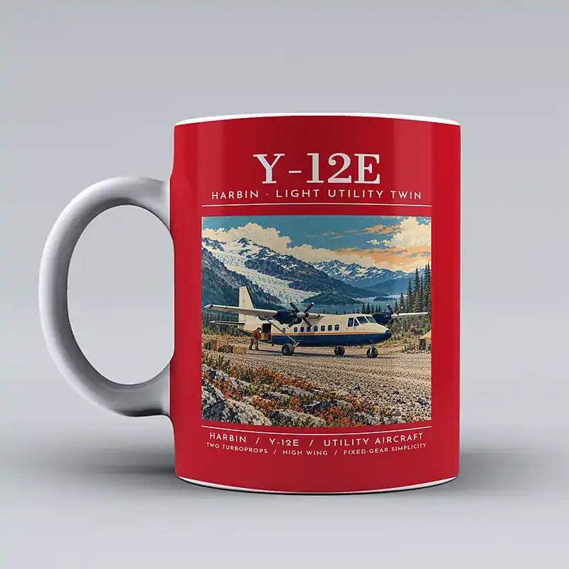 Harbin Y-12E - Poster - Mug - Red