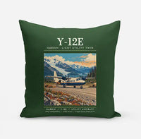 Thumbnail for Harbin Y-12E - Poster - Pillow - Dark Green