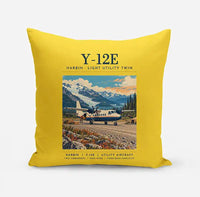 Thumbnail for Harbin Y-12E - Poster - Pillow - Yellow